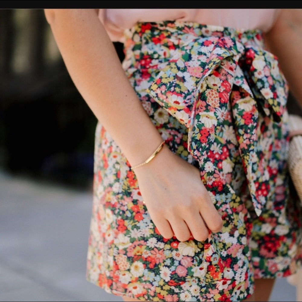 J. Crew Liberty floral tie shorts